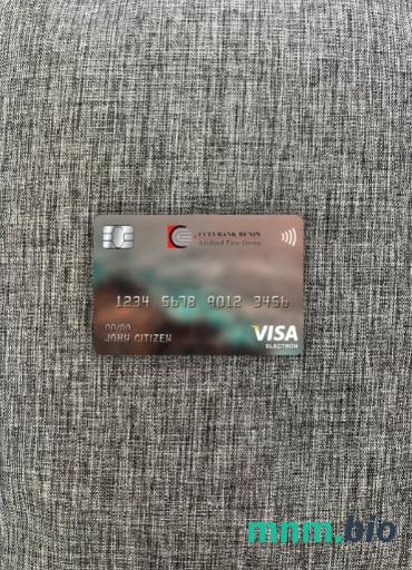 Equatorial Guinea CCEI bank visa karta elektronowa wygląd fotograficzny skan PSD + zdjęcie